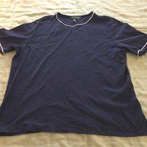 Lauren Ralph Lauren Navy Short Sleeve Tee